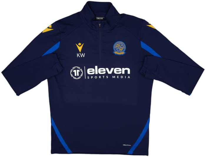 2021-22 Reading Staff Issue Macron 1/4 Zip Training Top KW - 8/10 - (L)