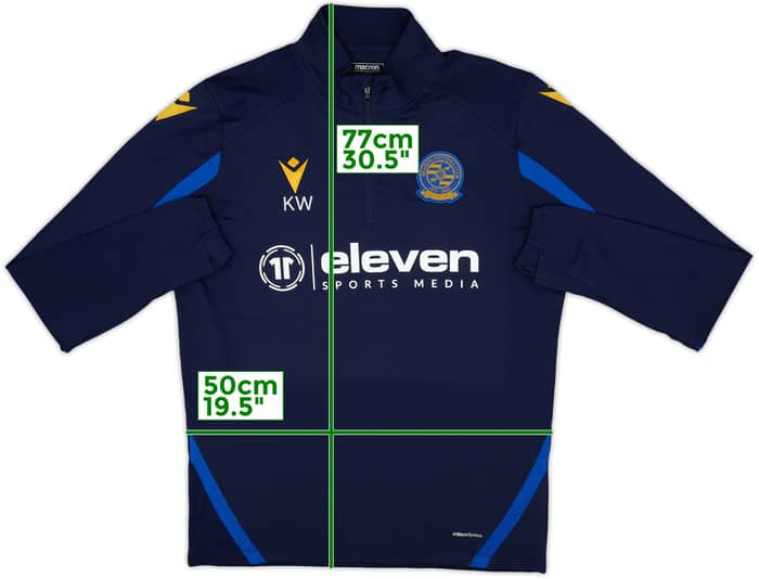 2021-22 Reading Staff Issue Macron 1/4 Zip Training Top KW - 8/10 - (L)