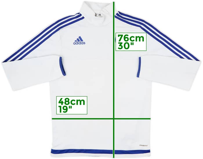 2015-16 Chelsea adidas 1/4 Zip Drill Top - 5/10 - (S)