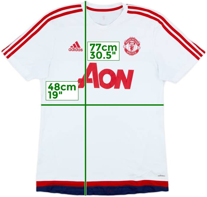 2015-16 Manchester United adizero Training Shirt - 5/10 - (L)