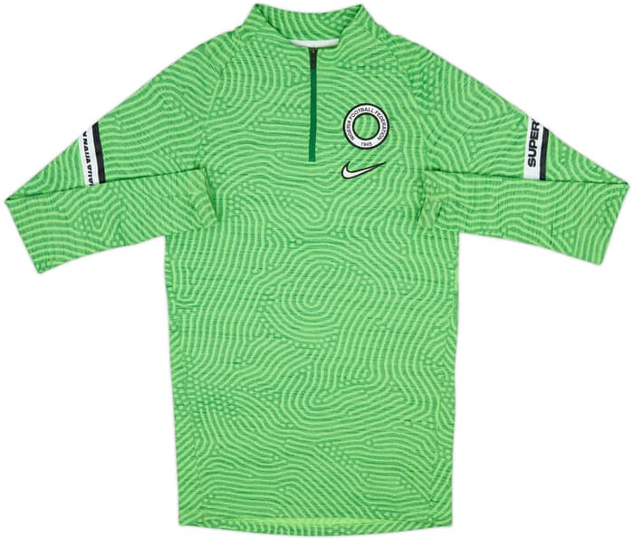 2020-21 Nigeria Nike Dri-Fit 1/4 Zip Drill Top - 8/10 - (XS)