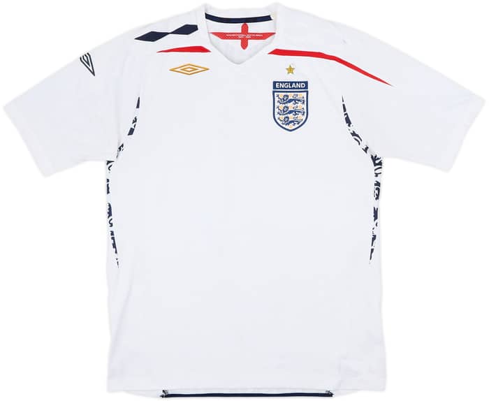 2007-09 England Home Shirt - 5/10 - (L)
