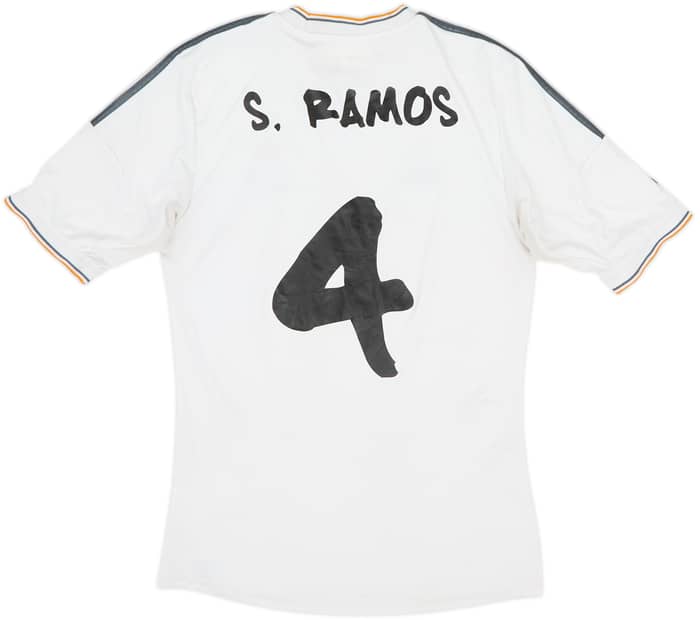2013-14 Real Madrid Home Shirt S.Ramos #4 - 5/10 - (S)