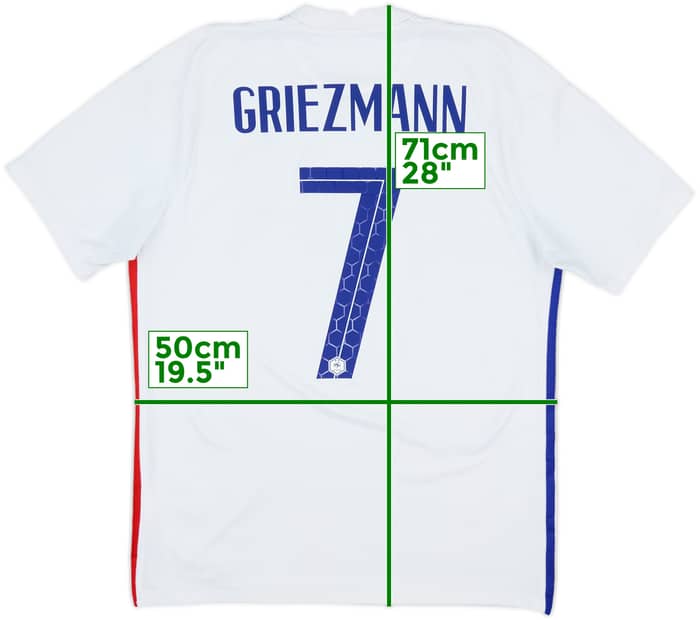2020-21 France Away Shirt Griezmann #7 - 8/10 - (M)