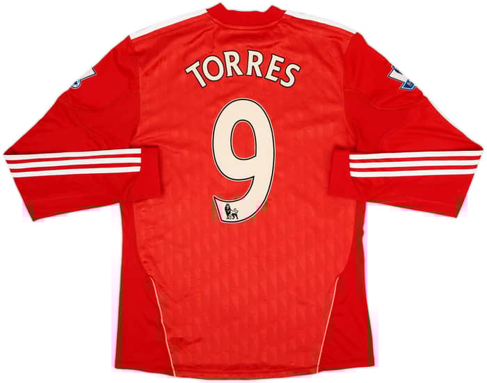 2010-12 Liverpool Home L/S Shirt Torres #9 - 6/10 - (M)