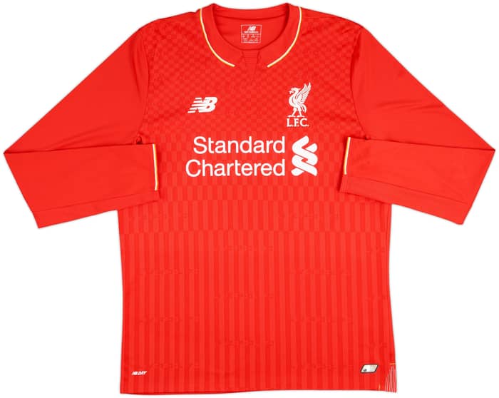 2015-16 Liverpool Home L/S Shirt Firmino #11 - 7/10 - (M)