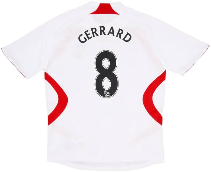 2007-08 Liverpool Away Shirt Gerrard #8 - 10/10 - (L)