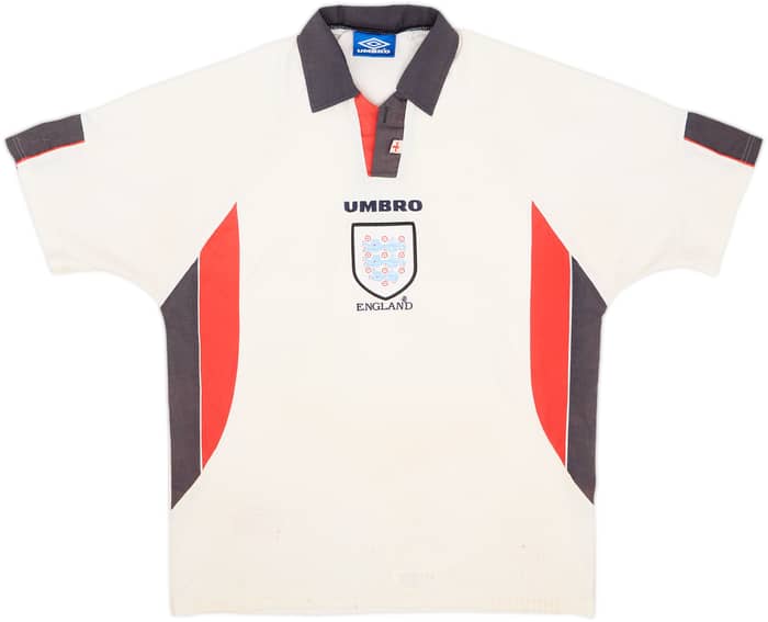 1997-99 England Home Shirt - 4/10 - (XL)