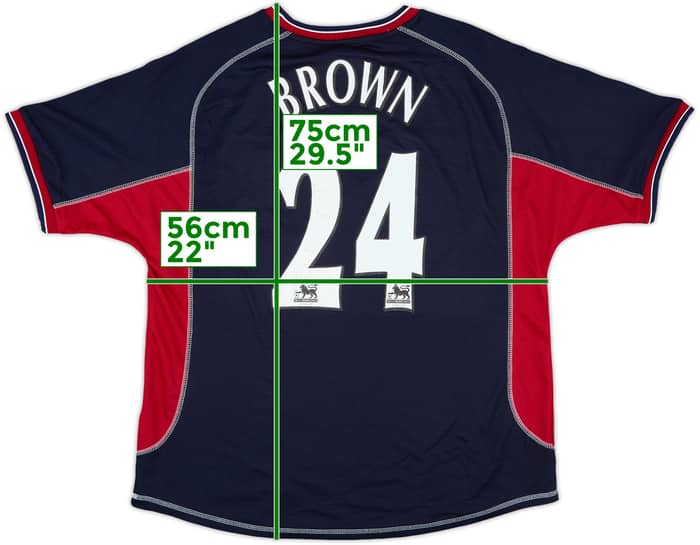 2000-01 Manchester United Third Shirt Brown #24 - 7/10 - (L)