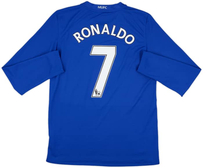 2008-09 Manchester United Third L/S Shirt Ronaldo #7 - 8/10 - (S)