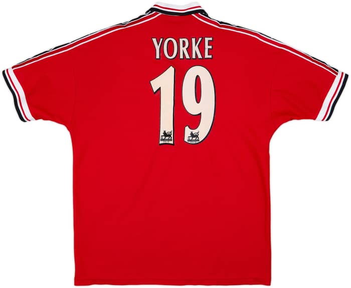 1998-00 Manchester United camiseta local Yorke #19 - 8/10 - (XL)