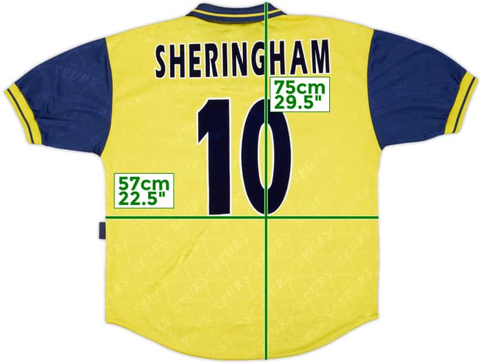 1995-97 Tottenham Third Shirt Sheringham #10 - 6/10 - (L)