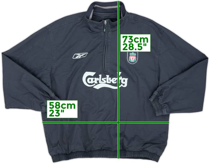 2004-05 Liverpool Reebok 1/4 Zip Drill Top - 8/10 - (L)