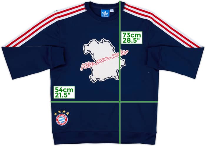 2012-13 Bayern Munich adidas Originals Sweat Top - 8/10 - (M)