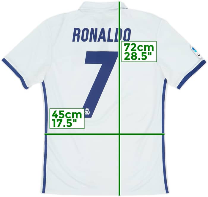 2016-17 Real Madrid Home Shirt Ronaldo #7 - 6/10 - (S)