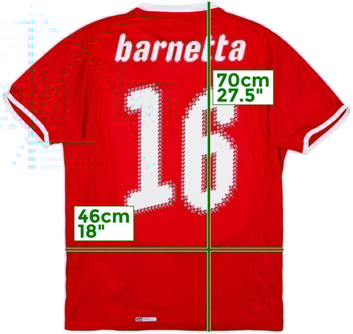 2008-10 Switzerland Home Shirt Barnetta #16 - 7/10 - (S)