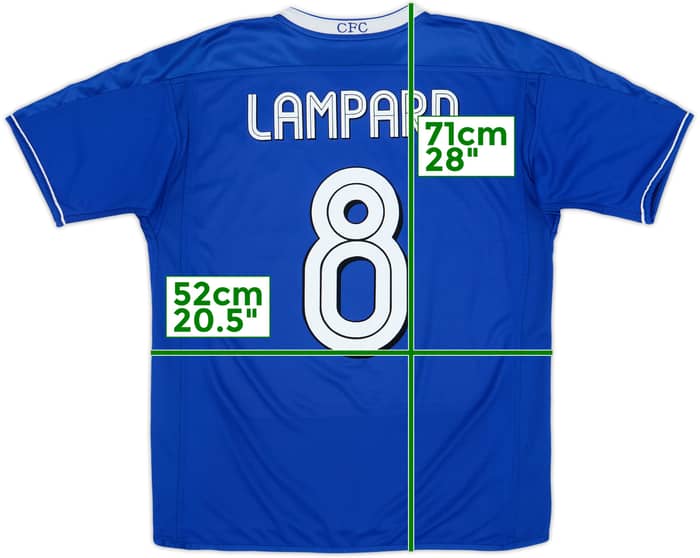 2003-05 Chelsea Home Shirt Lampard #8 - 6/10 - (M)