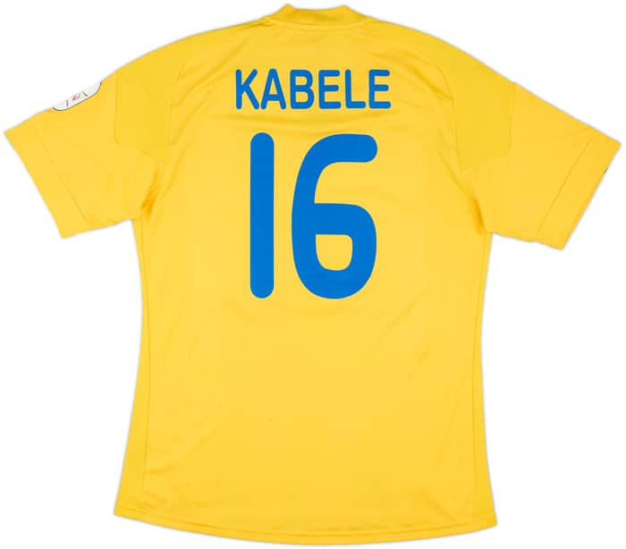 2011-12 DAC Dunajska Streda Match Issue Home Shirt Kabele #16