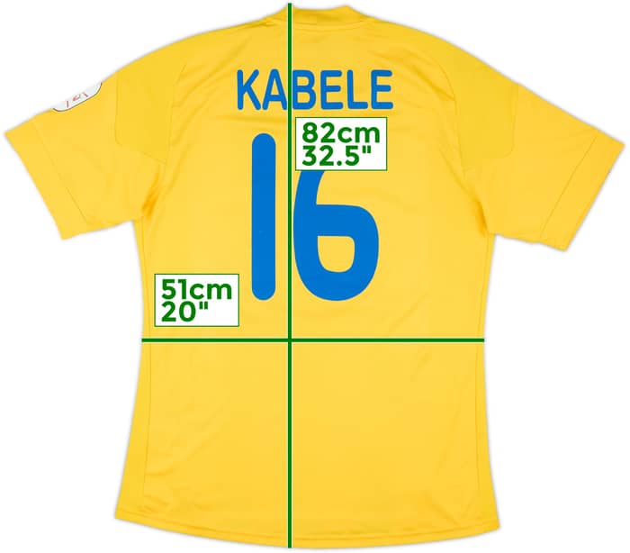 2011-12 DAC Dunajska Streda Match Issue Home Shirt Kabele #16