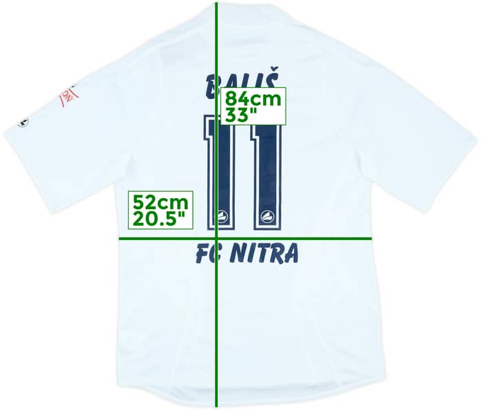 2010-11 FC Nitra Match Issue Away Shirt Balis #11