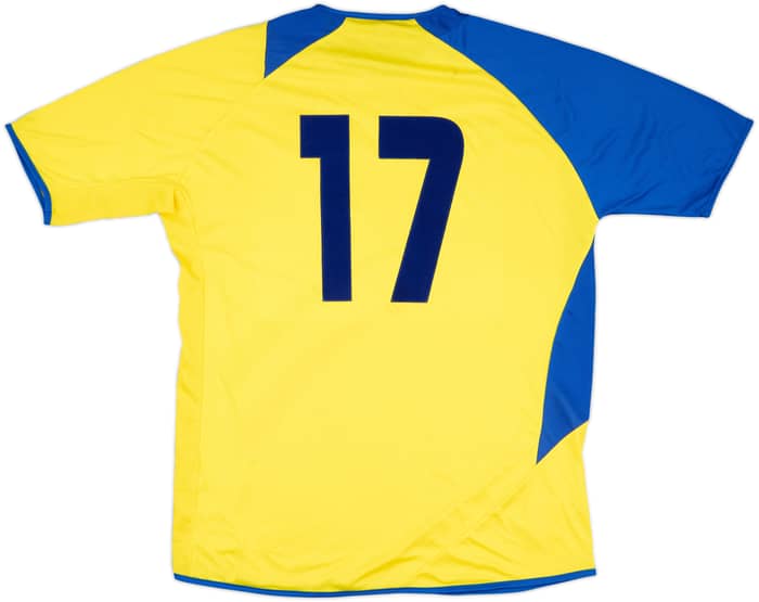 2006-07 Ecuador Match Issue Squad Signed Home Shirt #17