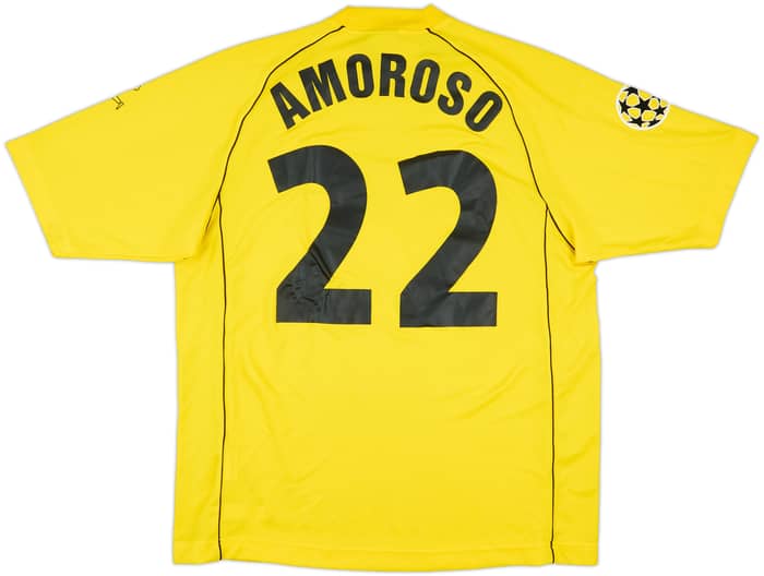 2001-02 Borussia Dortmund Match Issue Champions League Home Shirt Amorosso #22