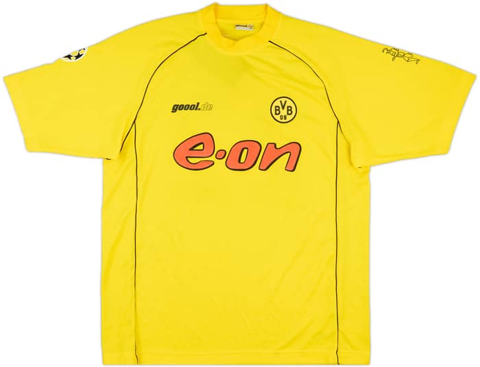 2001-02 Borussia Dortmund Match Issue Champions League Home Shirt Amorosso #22