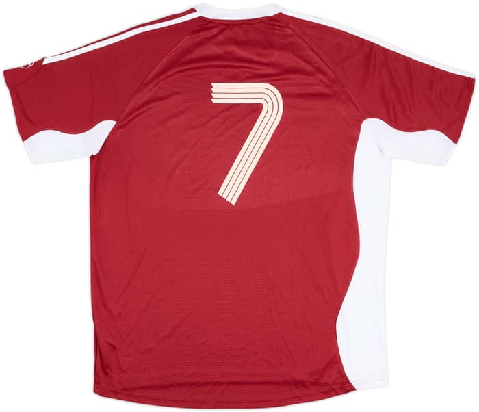 2006 Latvia Match Issue Home Shirt #7 (Smirnovs)