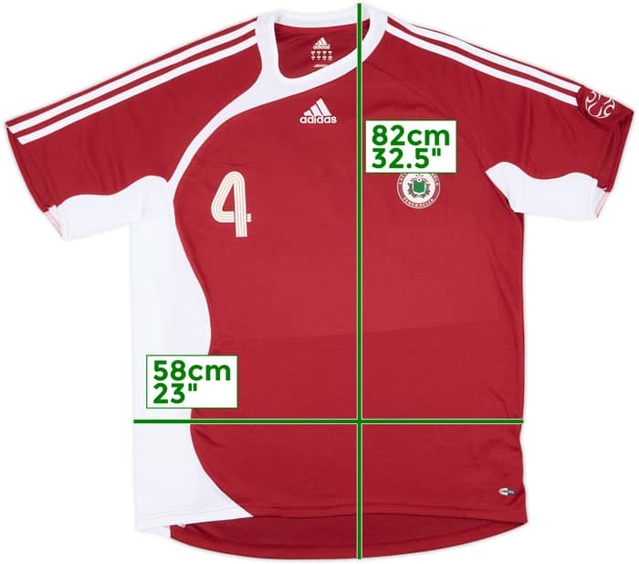 2007 Latvia Match Issue Home Shirt #4 (Zirnis)