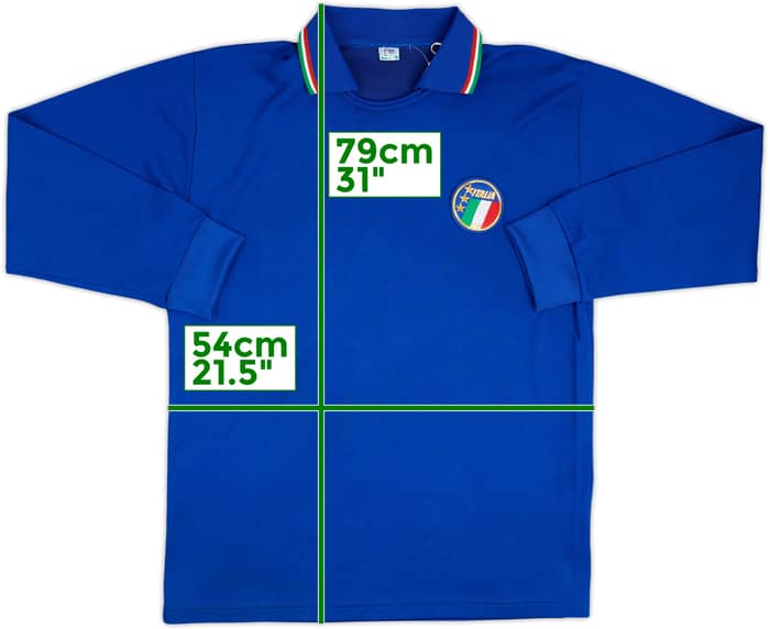 1989 Italy Match Issue Home L/S Shirt #11 (Serena)