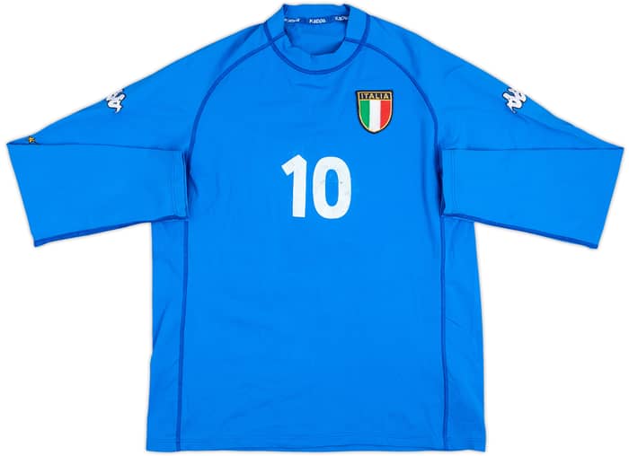 2000-01 Italy Match Issue Home L/S Shirt #10