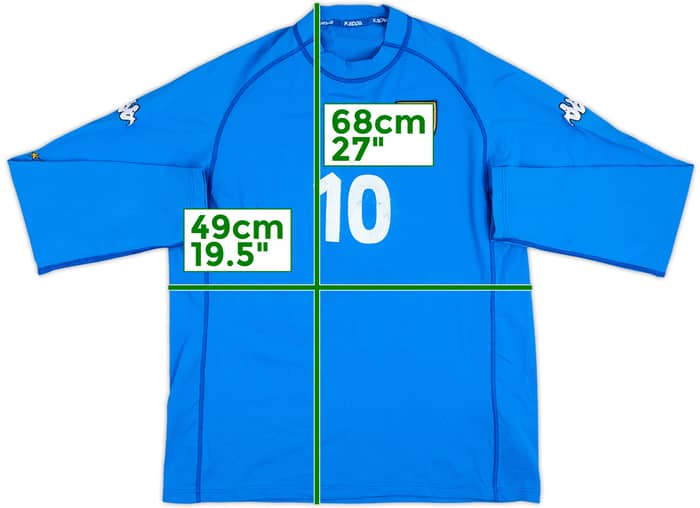 2000-01 Italy Match Issue Home L/S Shirt #10