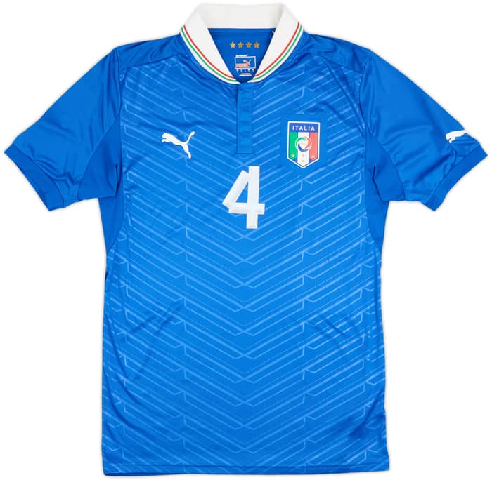 2012-13 Italy Player Issue Home Shirt Verratti #4 - 8/10 - (L)