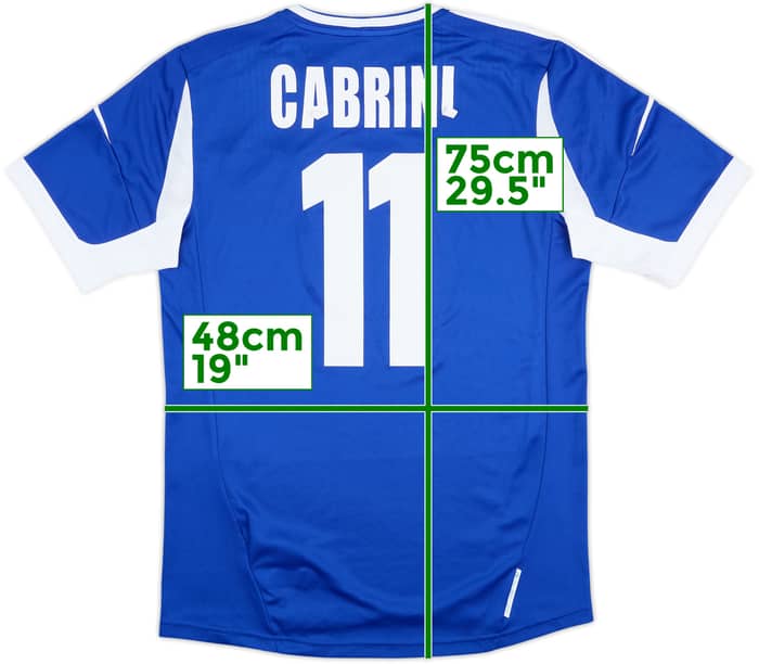 2012-14 Israel Home Shirt Cabrini #11 - 4/10 - (L)