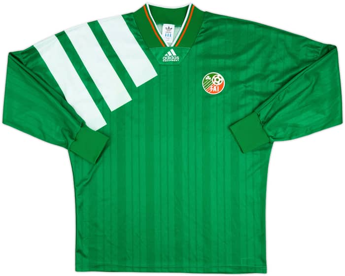 1992-94 Ireland Match Issue Home L/S Shirt #19