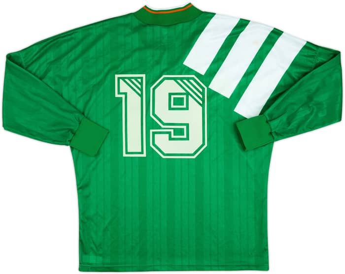 1992-94 Ireland Match Issue Home L/S Shirt #19
