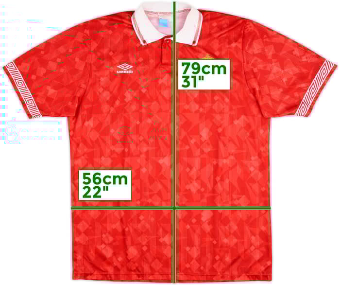 1990-93 Hungary Match Issue Home Shirt #4