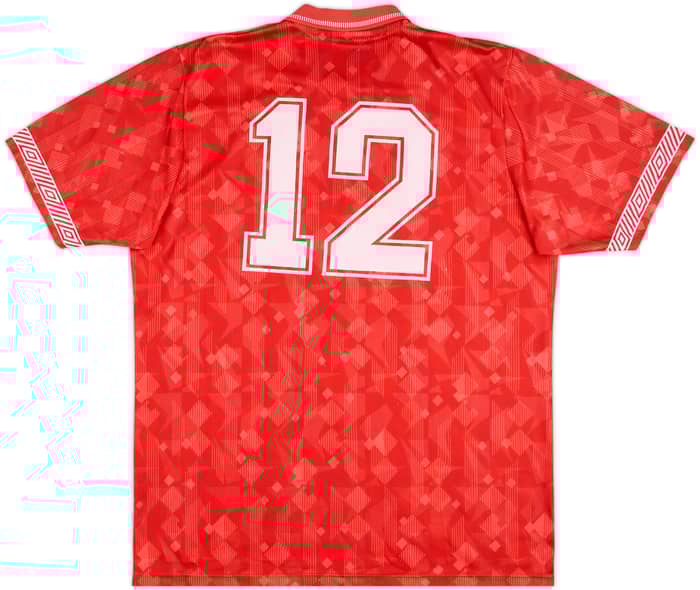 1990-93 Hungary Match Issue Home Shirt #12