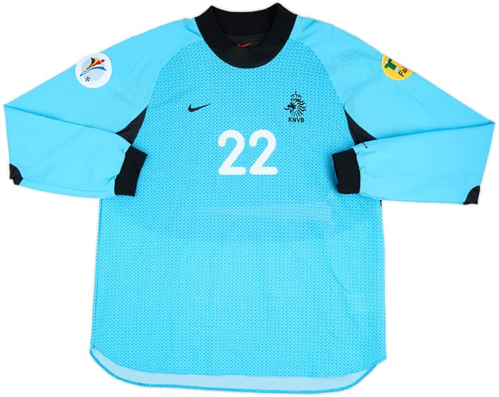 2000 Netherlands Player Issue European Championship GK Shirt Westerveld #22 - 7/10 - (XXL)