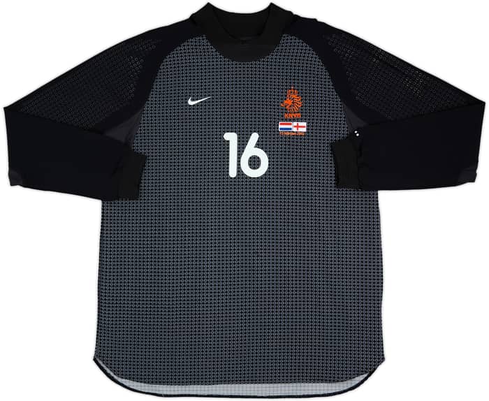 2002 Netherlands Match Issue GK Shirt Westerveld #16
