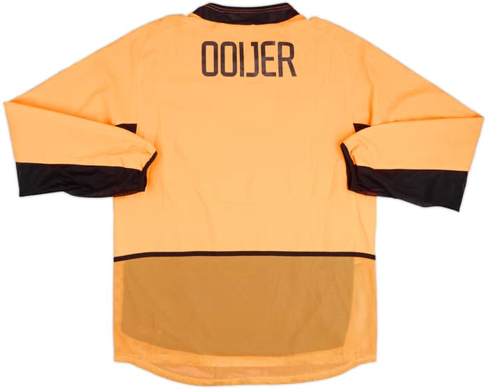 2002 Netherlands Match Issue Home L/S Shirt Ooijer