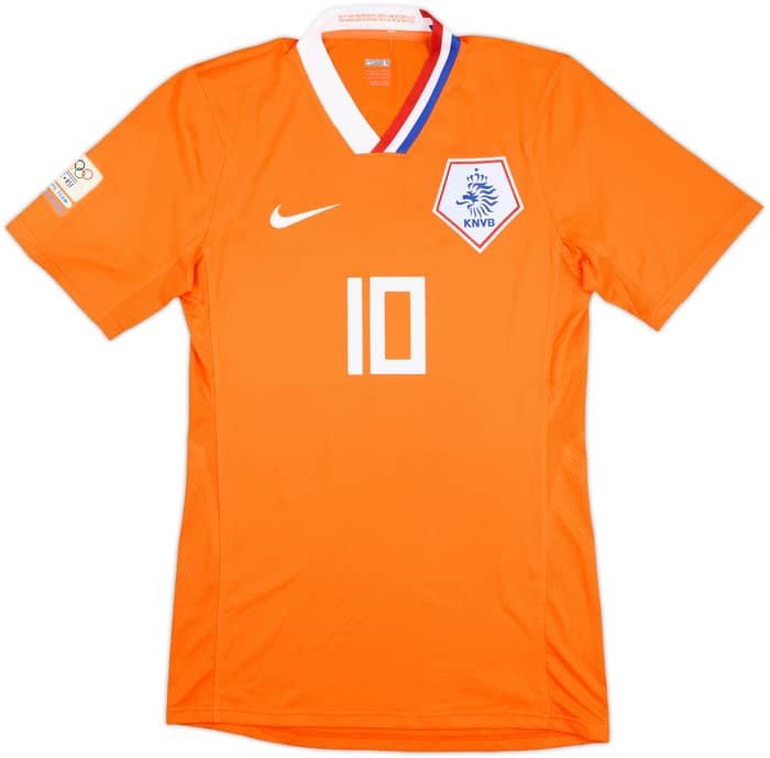 2008 Netherlands Olympics Match Issue Home Shirt #10 (Sibon)