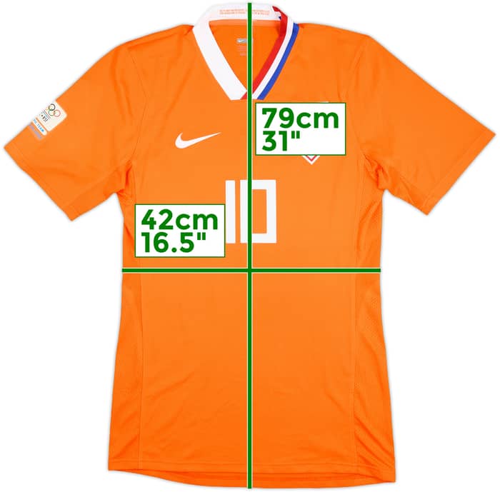 2008 Netherlands Olympics Match Issue Home Shirt #10 (Sibon)