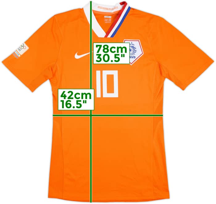 2008 Netherlands Olympics Match Issue Home Shirt #10 (Sibon)