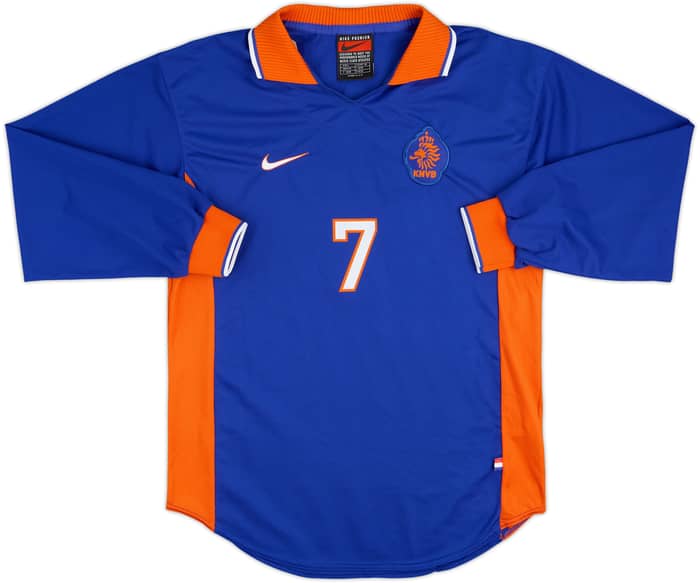 1997-98 Netherlands Match Issue Away L/S Shirt #7