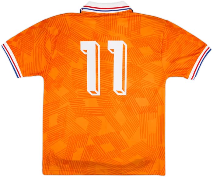 1993 Netherlands Match Worn Home Shirt #11 (Hoekstra)