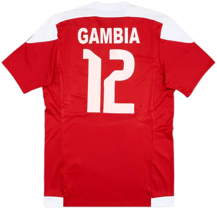 2014-15 Gambia Match Issue Home Shirt #12 (Mansally)