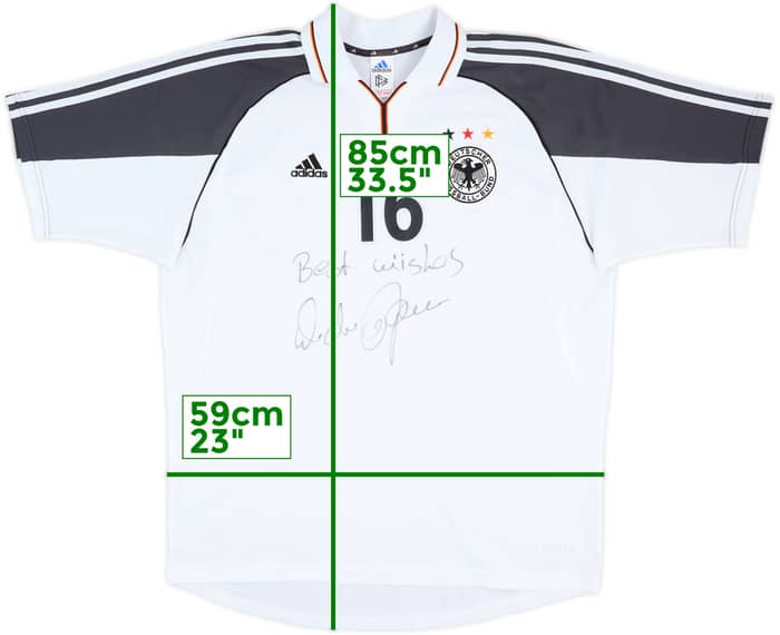 2000-02 Germany Match Issue Signed Home Shirt #16 (Hamann)