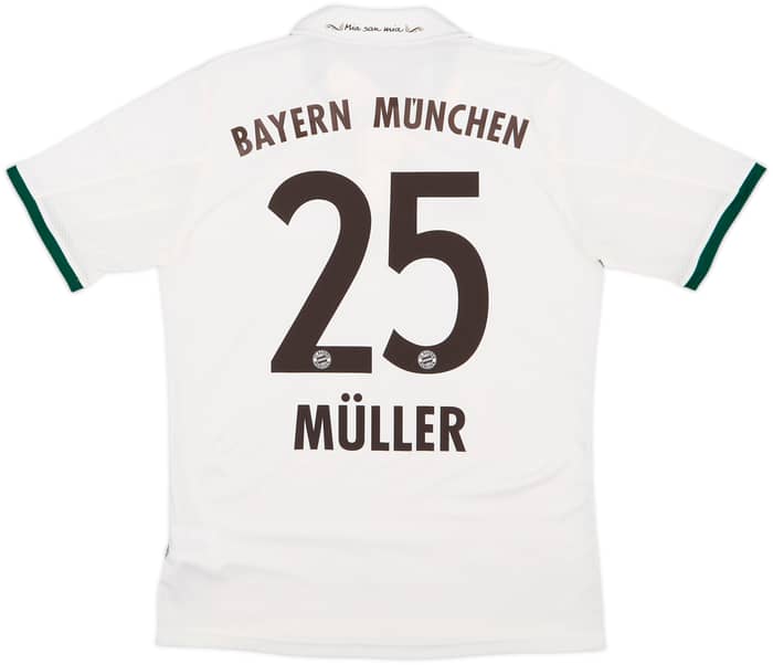 2013-14 Bayern Munich Away Shirt Muller #25 - 8/10 - (XL.Boys)