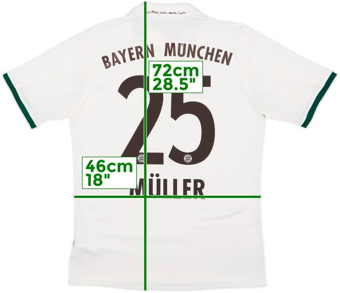 2013-14 Bayern Munich Away Shirt Muller #25 - 8/10 - (XL.Boys)
